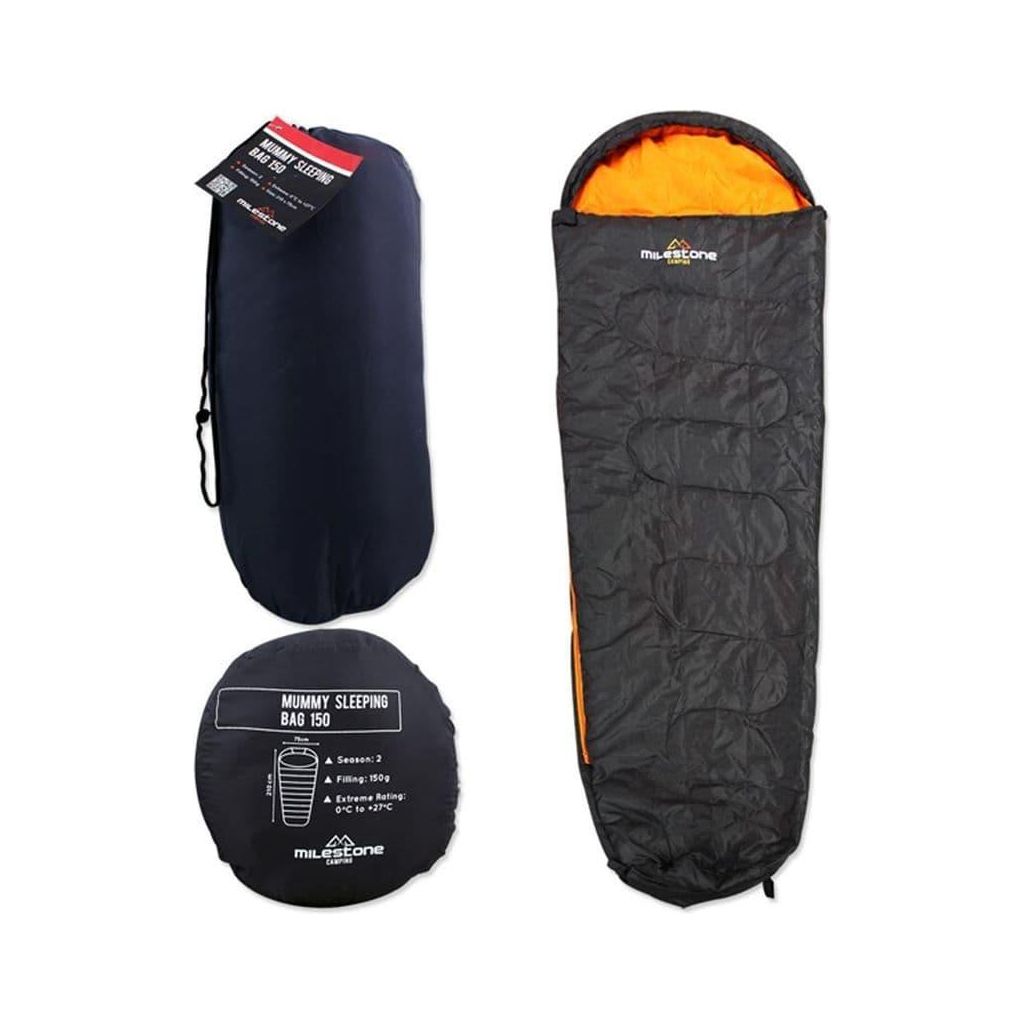 Season 2 Camping Hiking Mummy Sleeping Bag With Carry Bag Straight 2 You