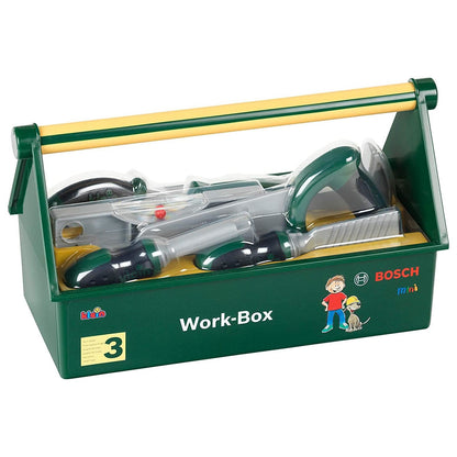 Tool Box, 7- Part Tool Kit, Toy for Children Aged 3 Years and up , BOSCH Tool Work Boxbench, Toolbox, your little builder, builder, Work