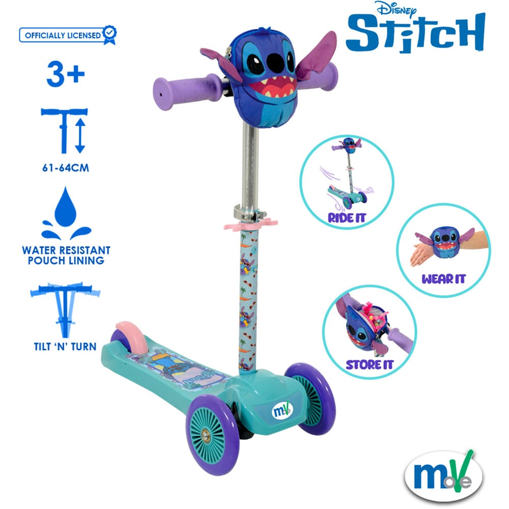 Stitch Tilt n Turn Squishle Scooter