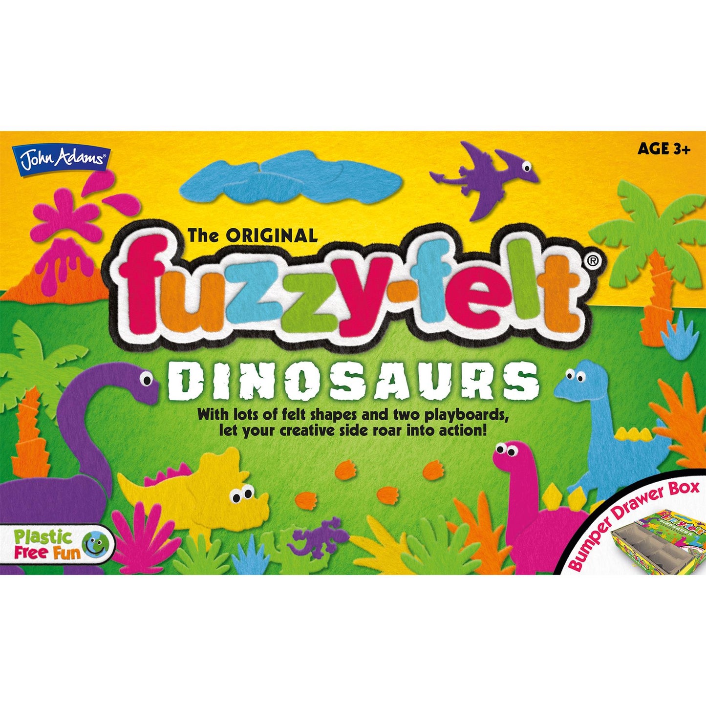 Fuzzy-Felt Dinosaur Set