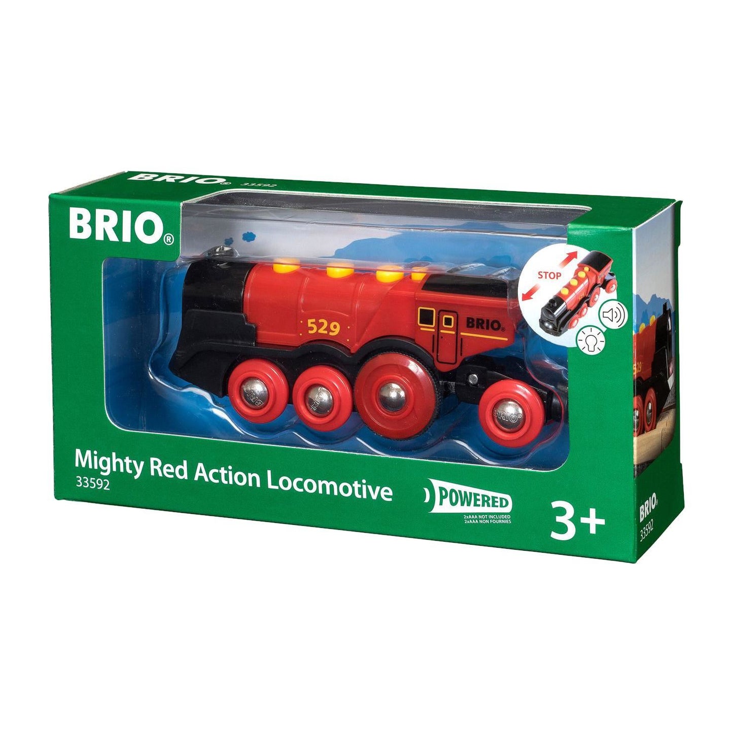 Brio Mighty Red Action Locomotive