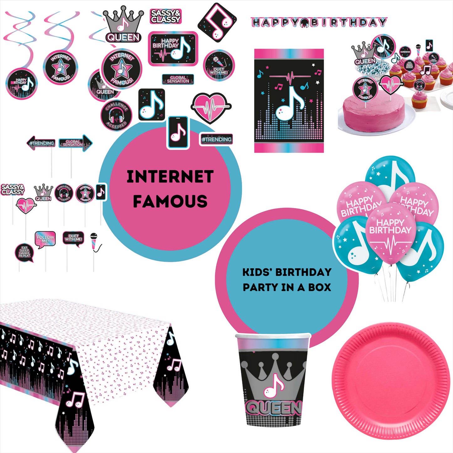 Internet Famous Complete Birthday Party Party in a Box