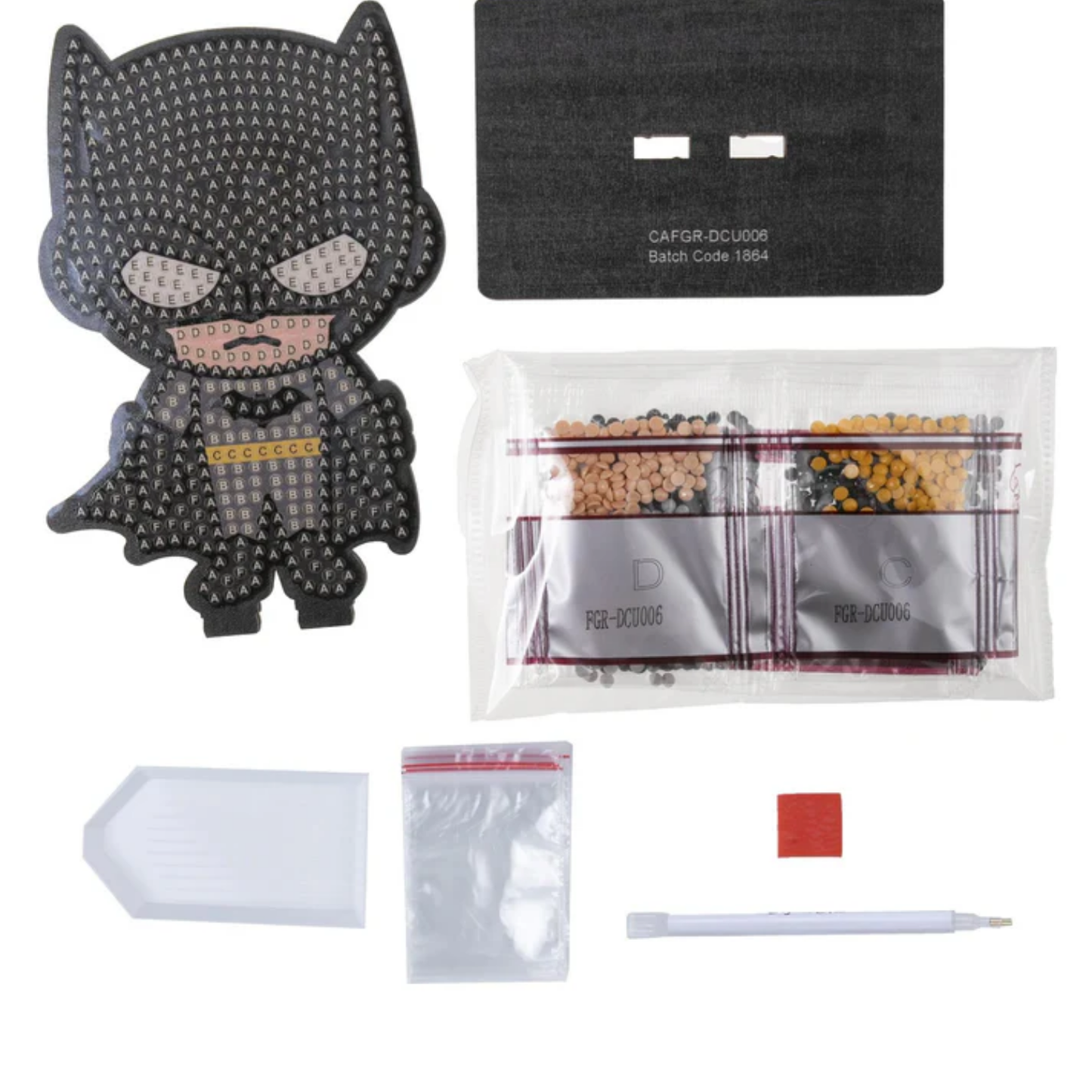 DC Batman (Black) Crystal Art Buddies