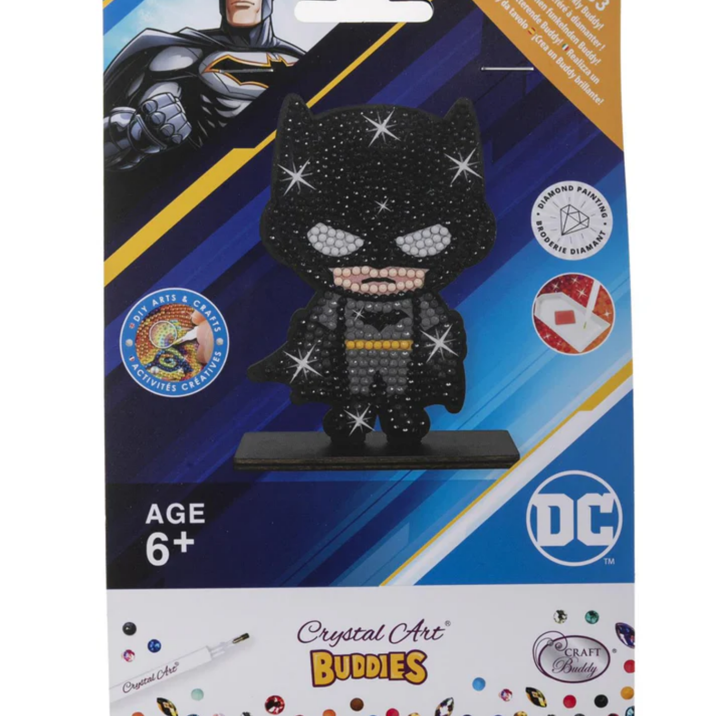 DC Batman (Black) Crystal Art Buddies