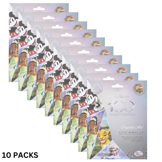 Disney 100 Crystal Art Sticker 10 PACKS