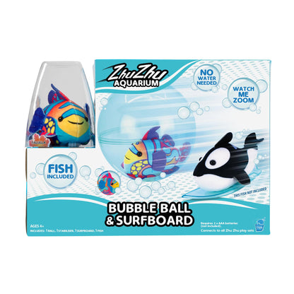 Zhu Zhu Starter Set with Fish (Bubble Ball & Surfboard)