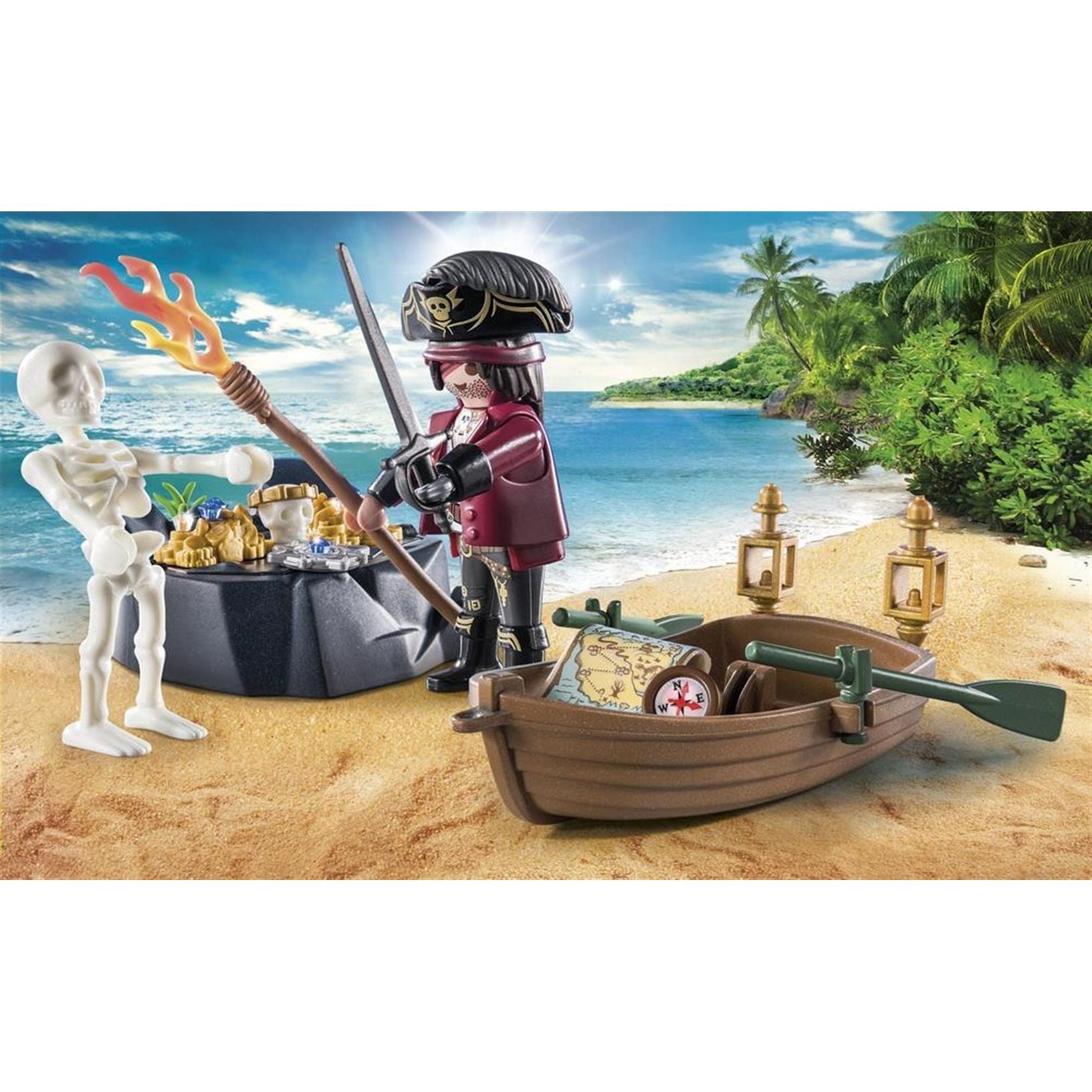 Playmobil 71254 Pirate with Rowboat Starter Pack