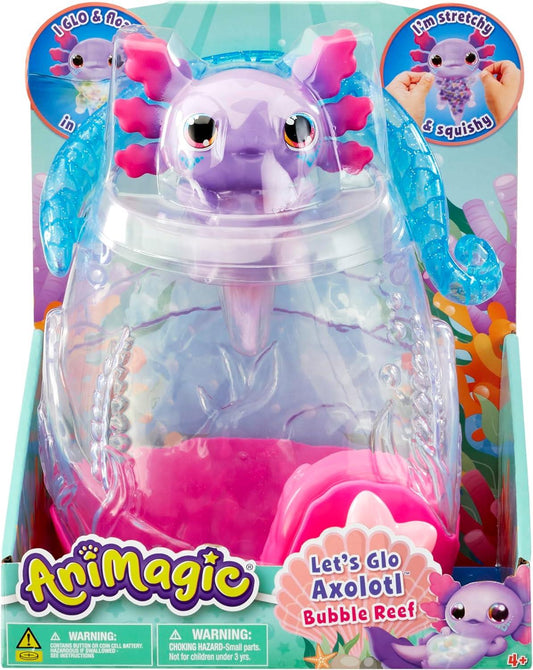 Animagic Let's Glo Axolotl Bubble Reef