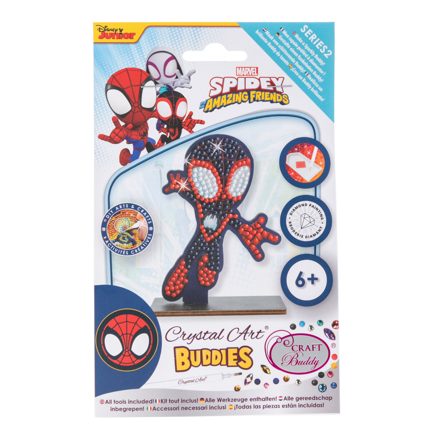 Marvel Miles Morales Crystal Art Buddies