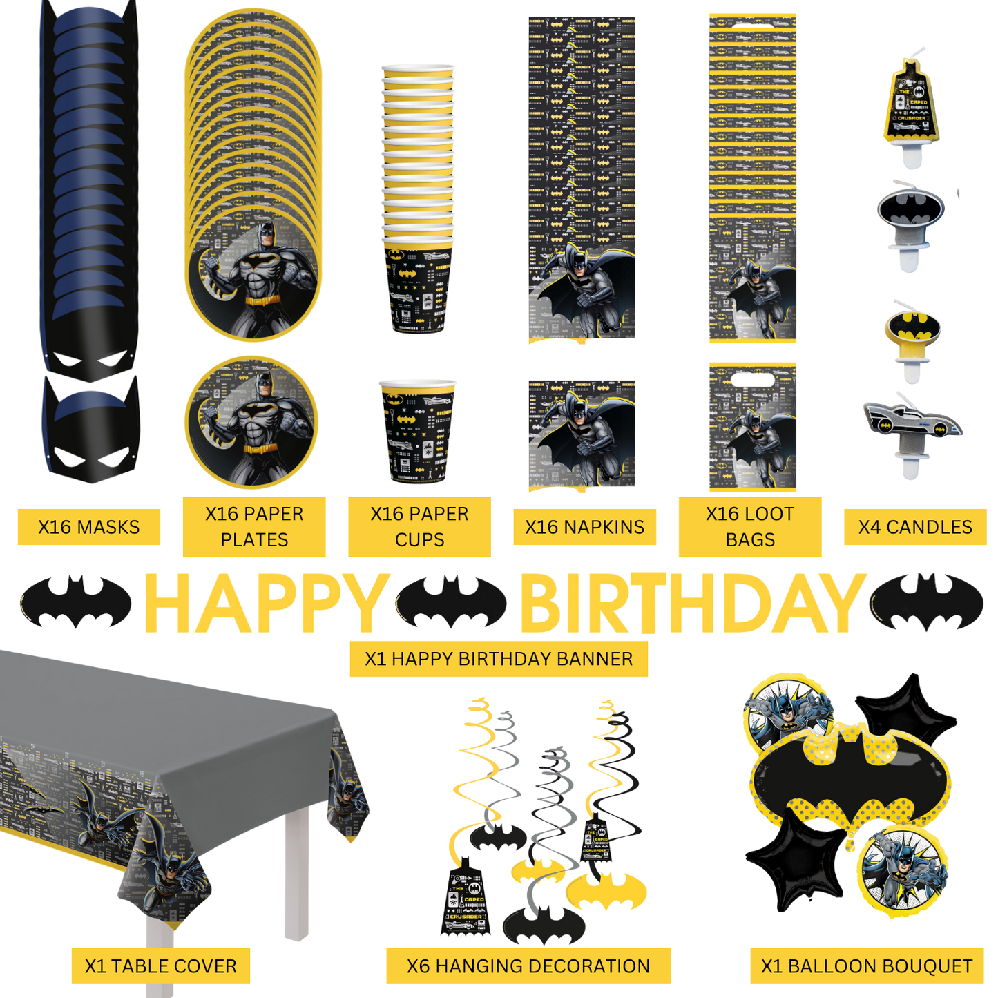 Batman Complete Birthday Party in a Box