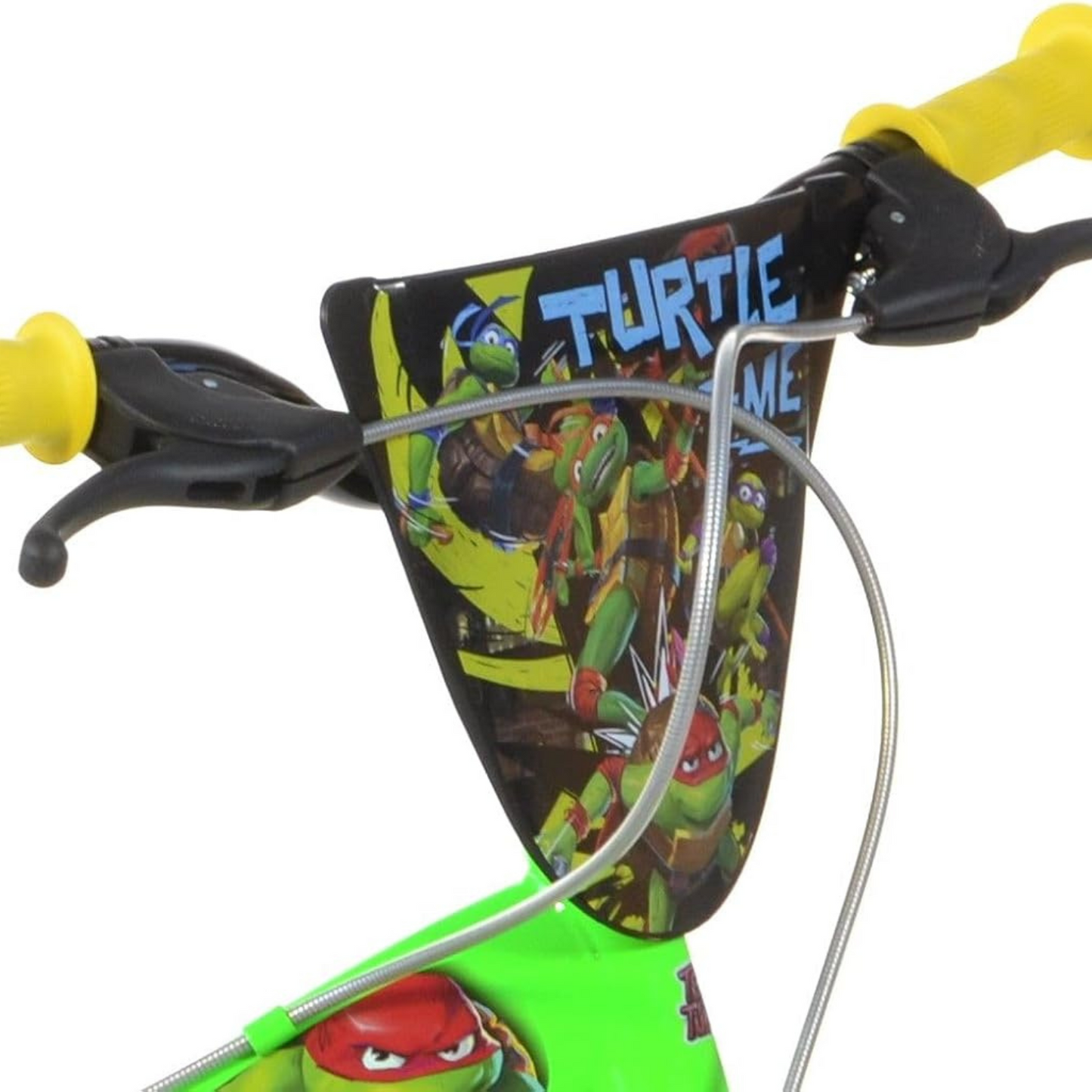 Teenage Mutant Ninja Turtles - Mutant Mayhem 14 inch Unisex Bicycle with stabilisers and drinks bottle