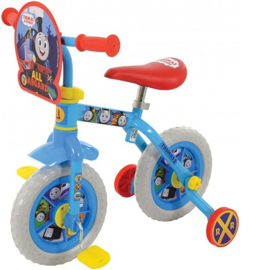 Thomas and Friends 2-in-1 10" Balance Bike and Training Bike