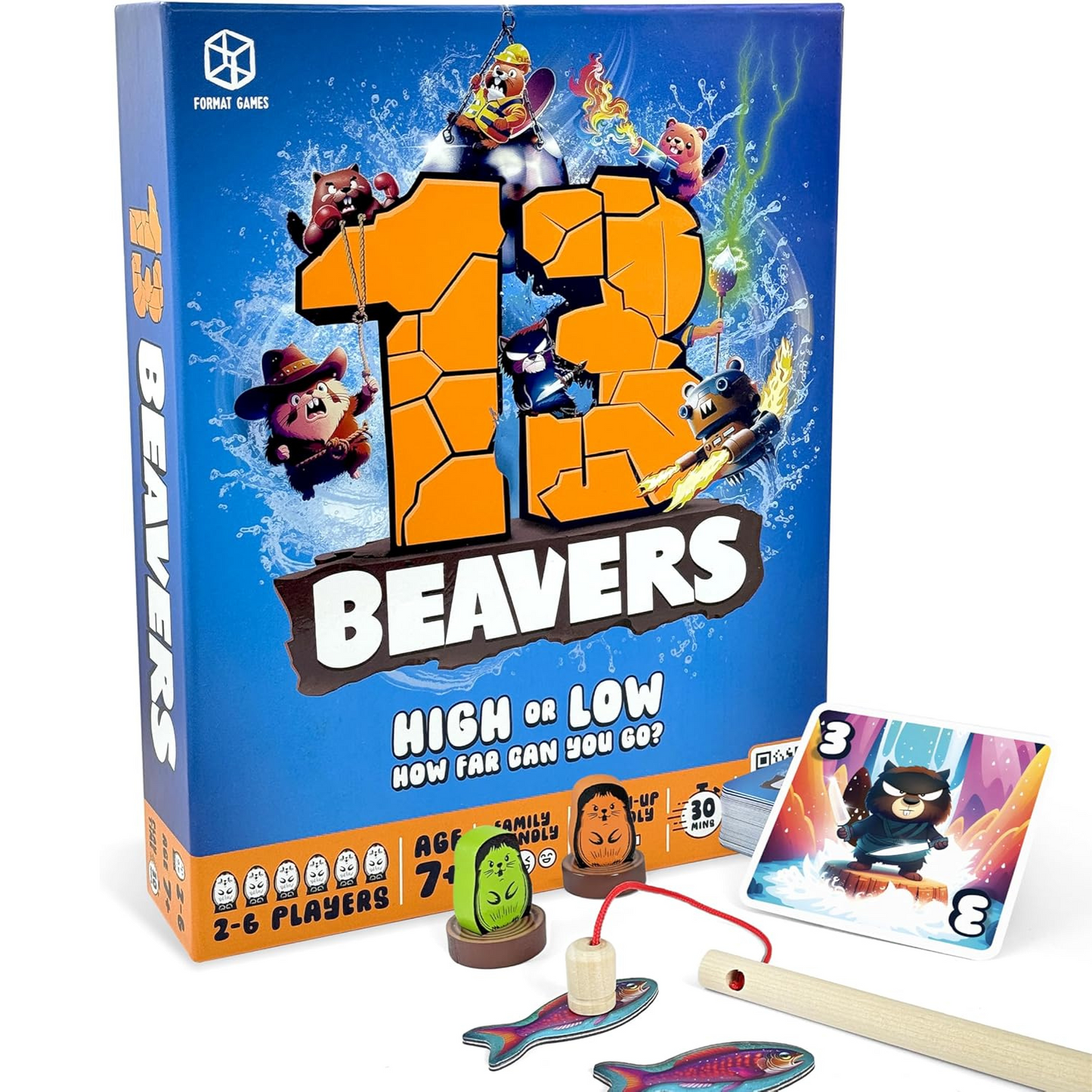 13 Beavers Board Game: Fun Family Board Game for Ages 7+