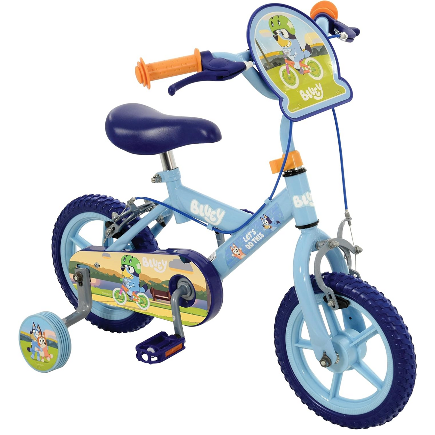 Bluey Kids Bike My First Bicycle 12 Wheel with Stabilisers Blue Straight 2 You