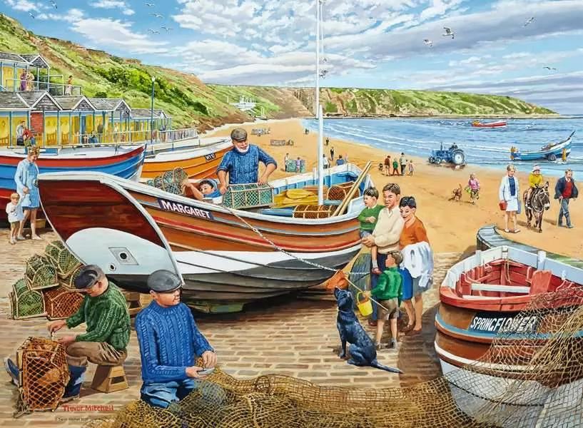 Happy Days at Work, The Fisherman Jigsaw Puzzle 500pc
