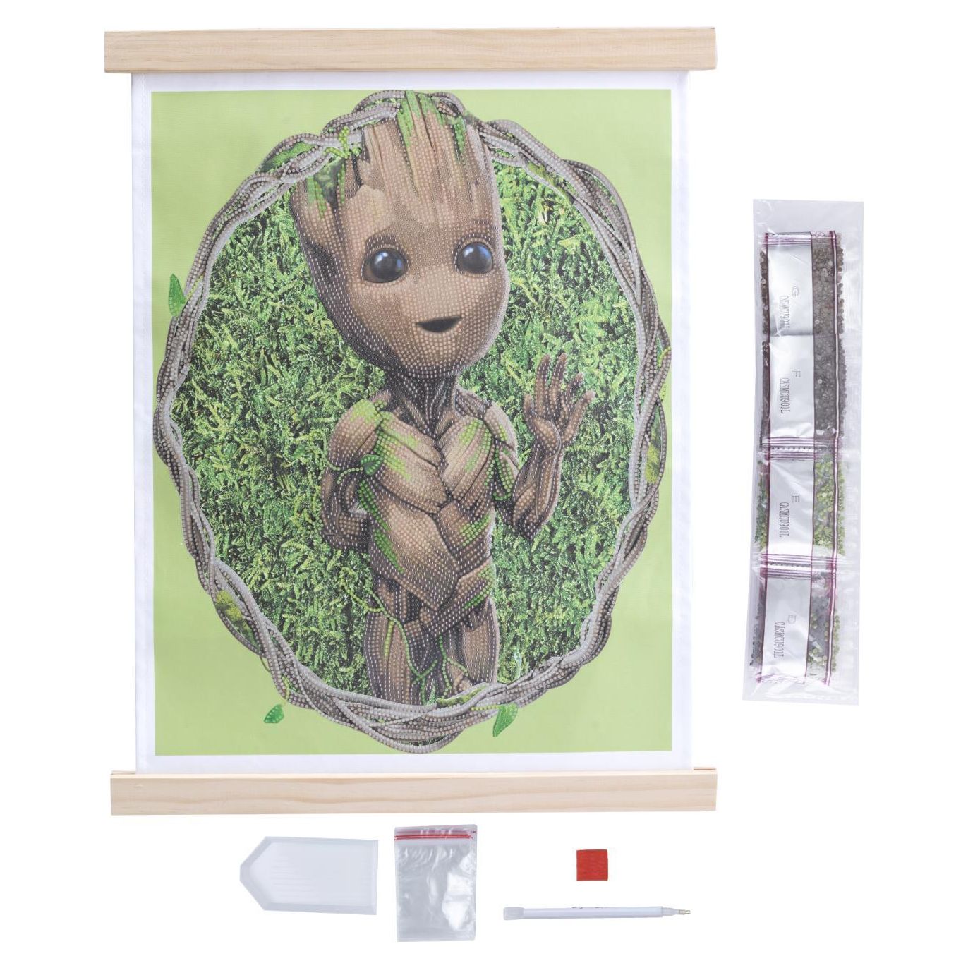 Marvel Groot 35x45cm Crystal Art Scroll