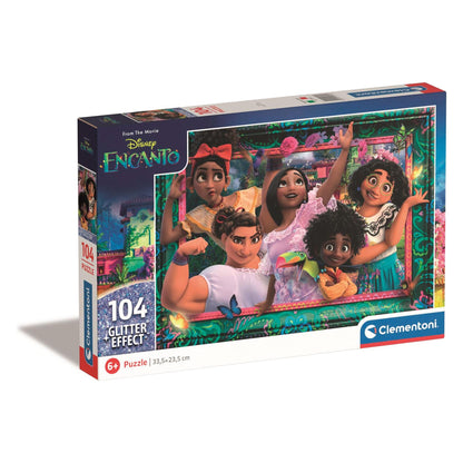 Disney Encanto Glitter Jigsaw Puzzle 104 Pieces