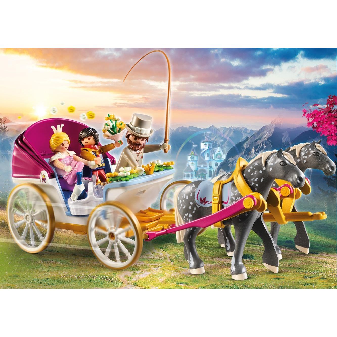 Playmobil horse drawn wagon on sale