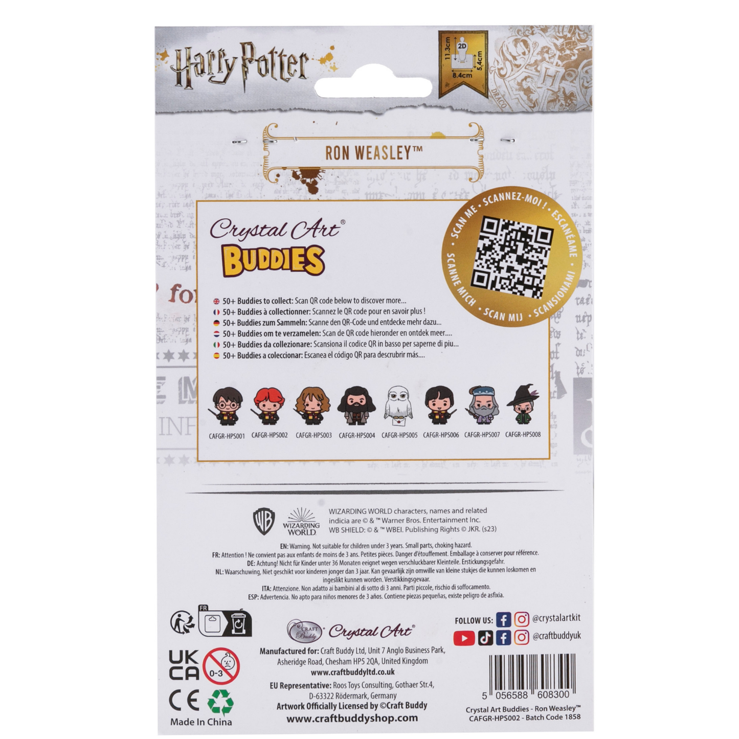 Harry Potter Ron Weasley Crystal Art Buddies