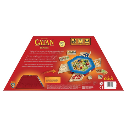 CATAN Travel Edition Board Game Ages 10+ 3-4 Players