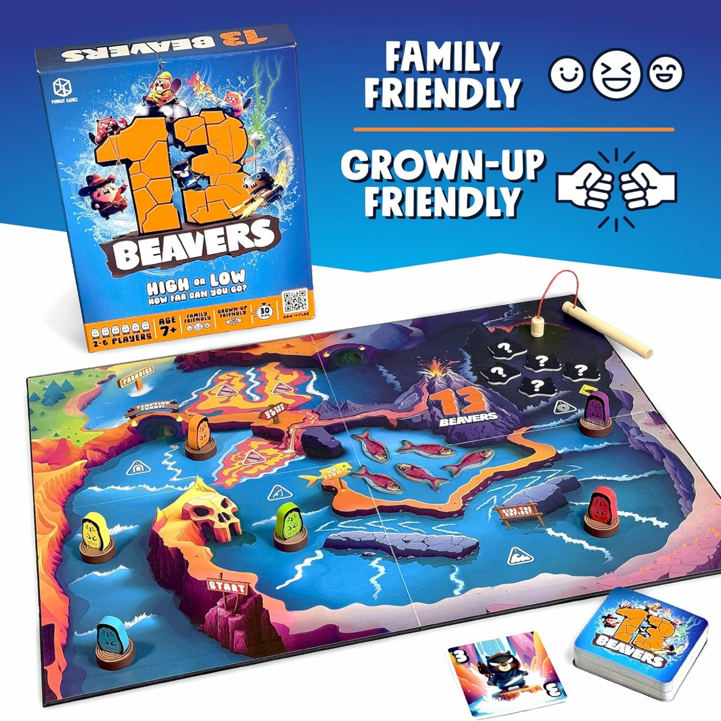 13 Beavers Board Game: Fun Family Board Game for Ages 7+