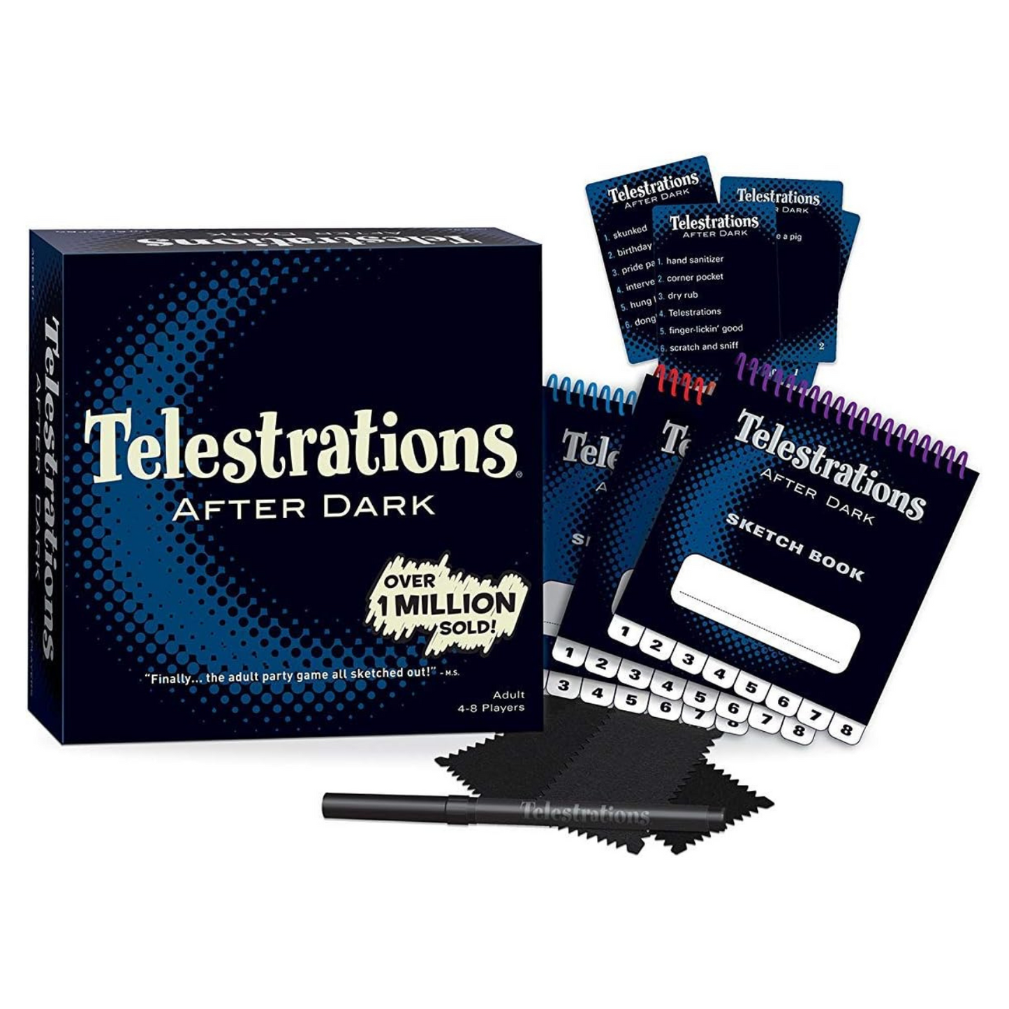 Telestrations After Dark, Hilarious Party Game, Ages 17+ 4-8 Players