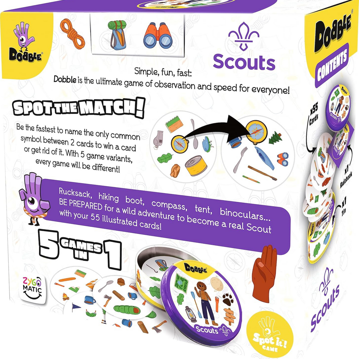 Asmodee Dobble Scouts Card Game Ages 6+