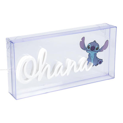 Disney Lilo and Stitch Ohana LED Neon Light