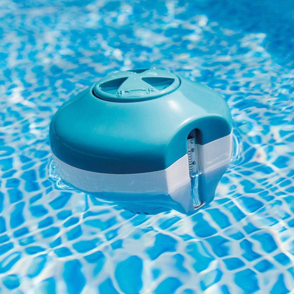 2-in-1 Floating Chlorine Dispenser with Thermometer