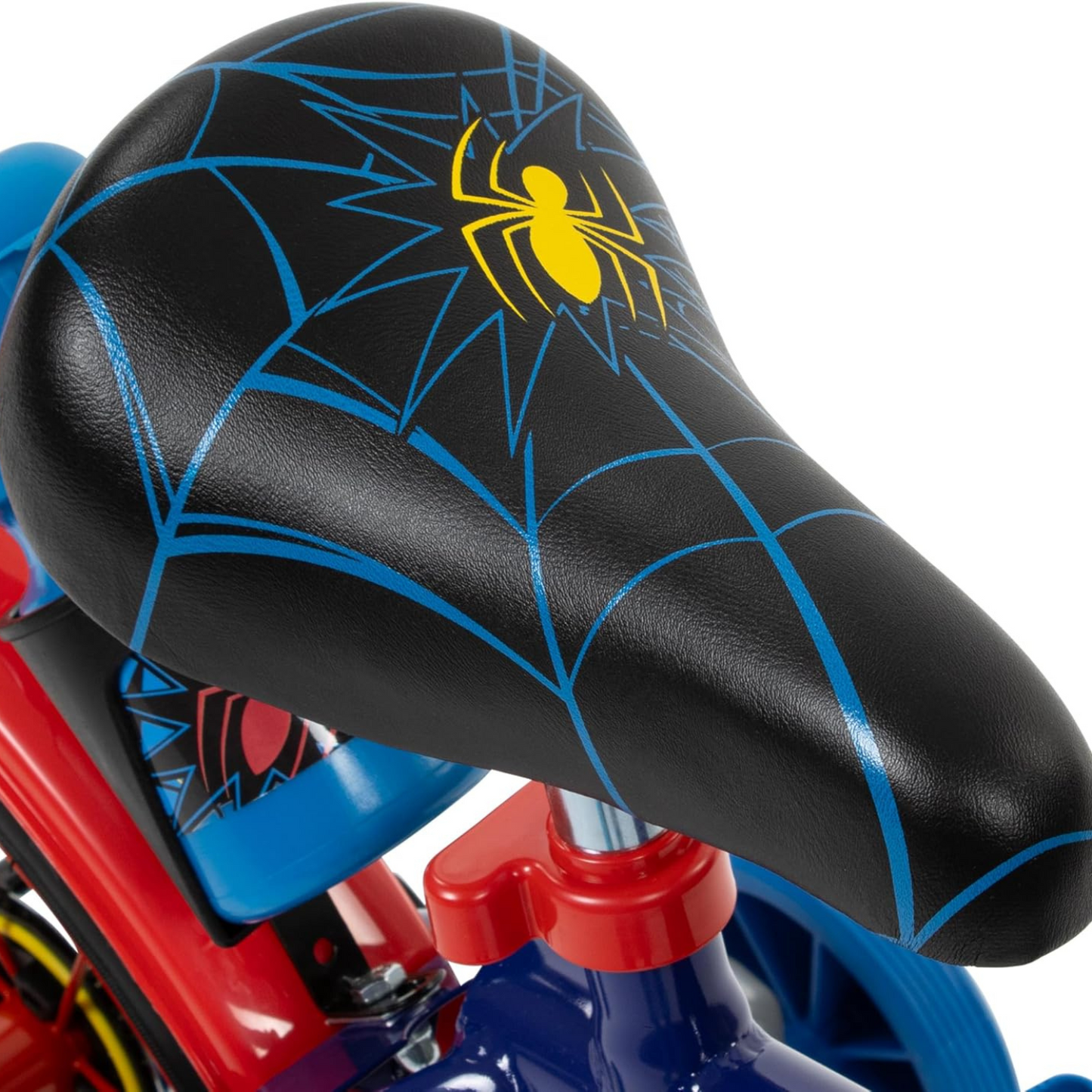 Toimsa Spiderman Bicycle, with training wheel stabilisers