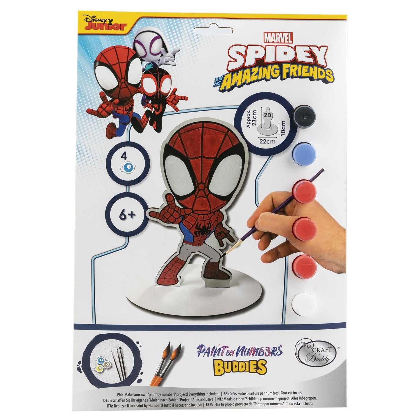 Marvel Spiderman XL Buddy Paint By Numbers Kit