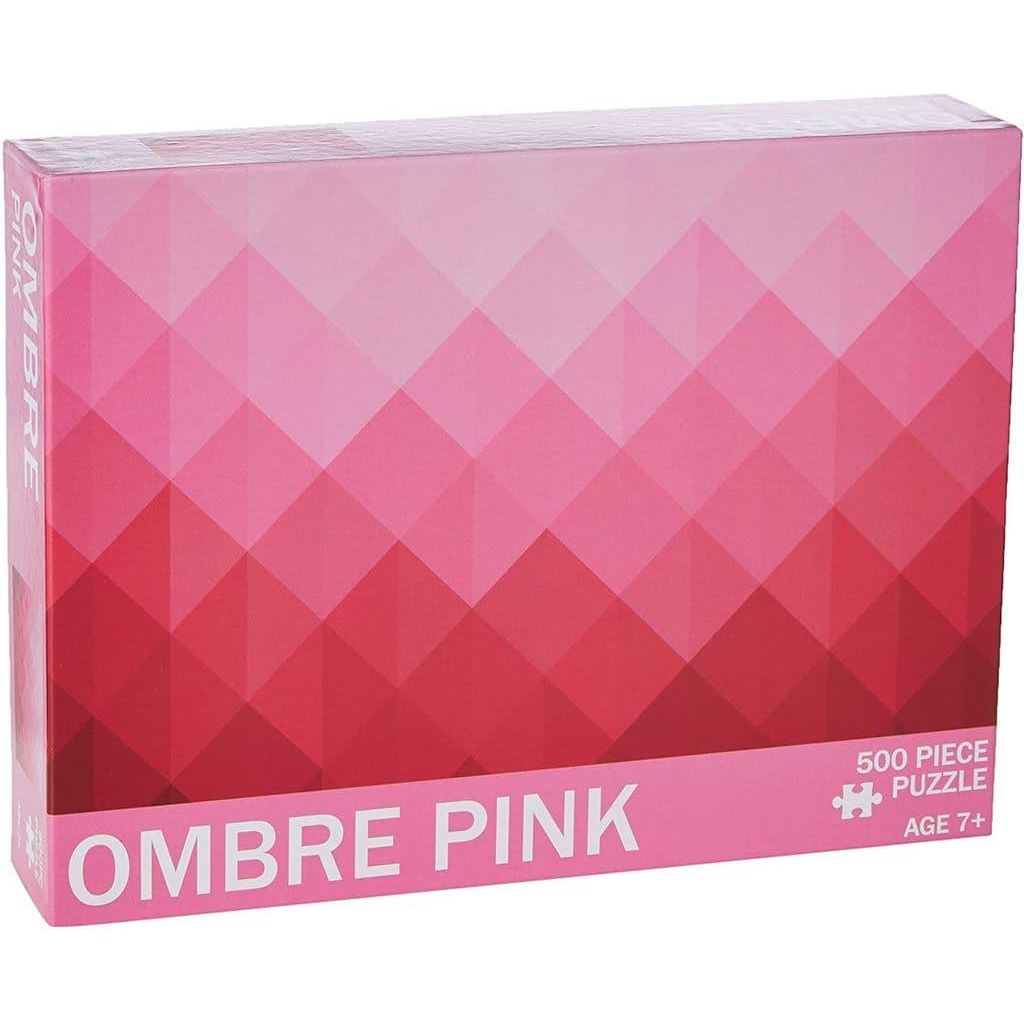 Ombre Pink 500 Piece Impossible Jigsaw Puzzle