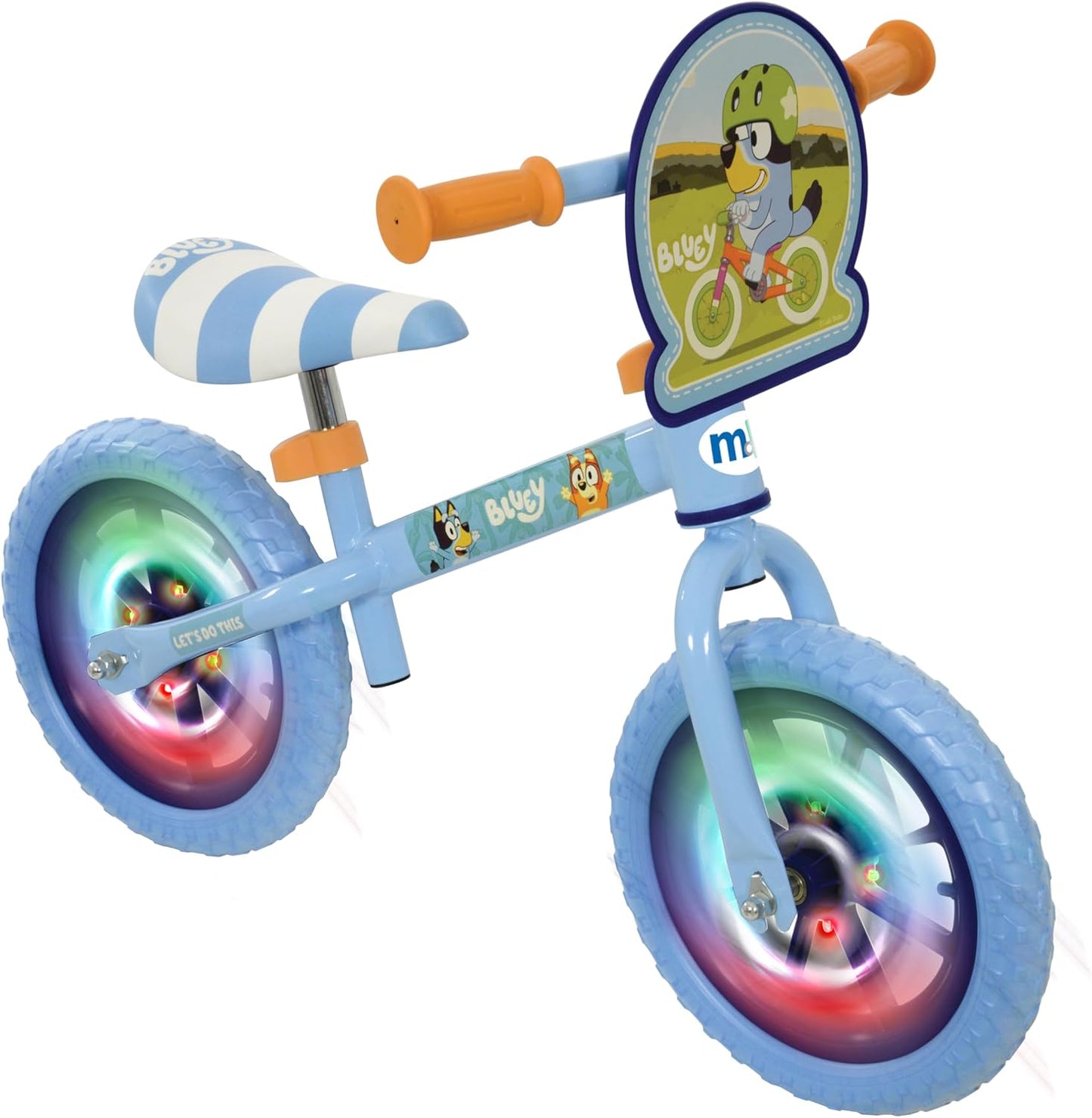 Bluey 12" Balance Bike 2+ Years Old with Light Up Wheels