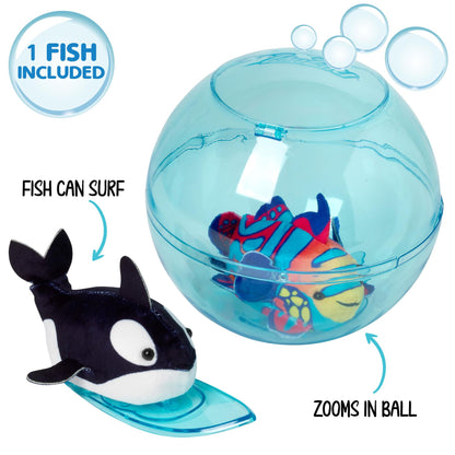 Zhu Zhu Starter Set with Fish (Bubble Ball & Surfboard)