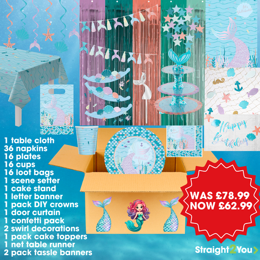 Mermaid Tale Complete Birthday Party in a Box