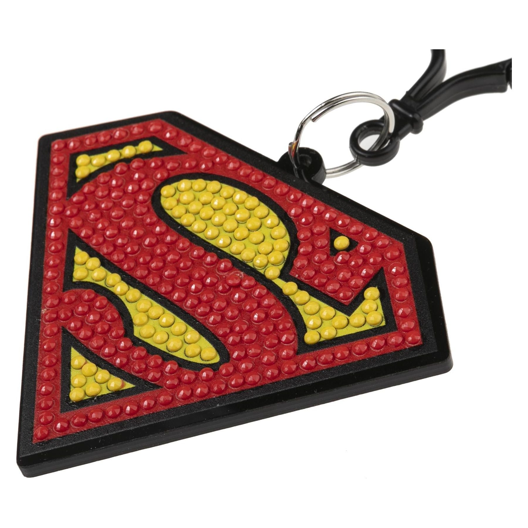 DC Superman Crystal Art Backpack Charm Kit