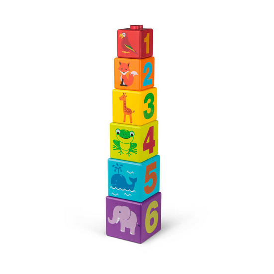 Tobar Wooden Shape Sorting Building Blocks