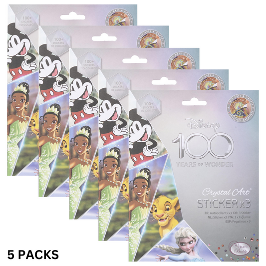 Disney 100 Crystal Art Sticker 5 PACKS