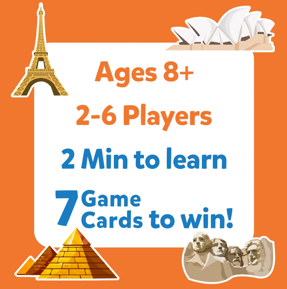 Skillmatics Guess in 10: Countries Of The World Trivia Card Game