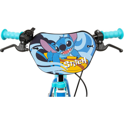 Toimsa Disney Stitch 14 inch Bicycle with training wheel stabilisers