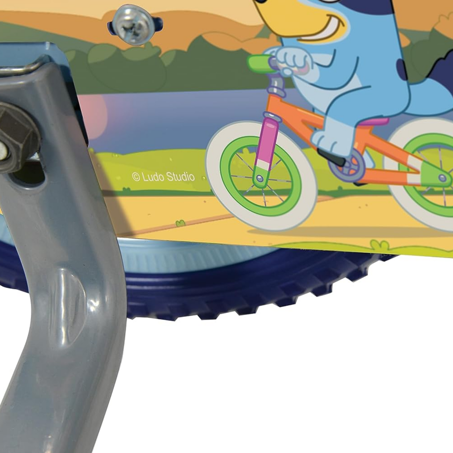 Bluey Kids Bike My First Bicycle 12" Wheel with Stabilisers Blue