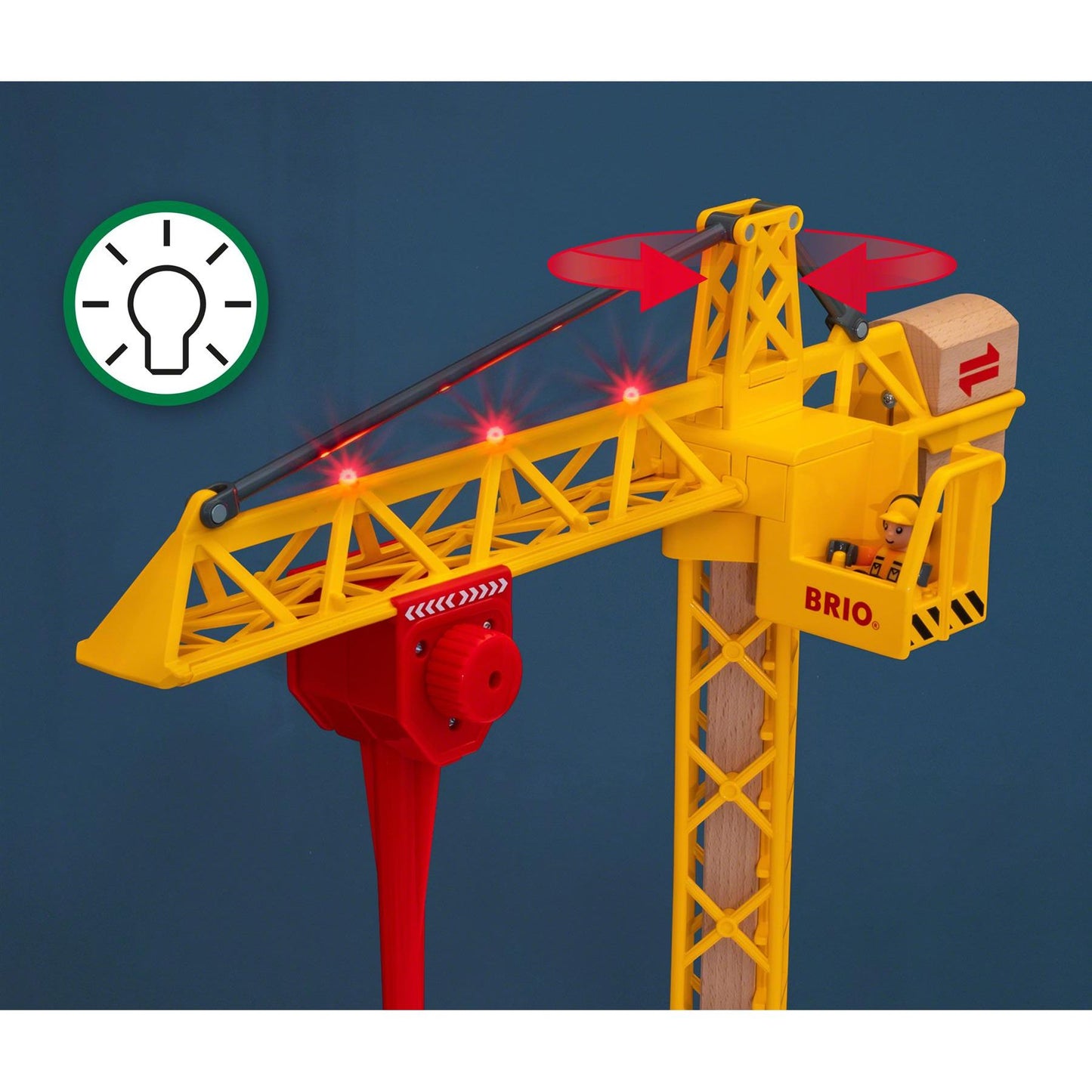 BRIO World - Light Up Construction Crane