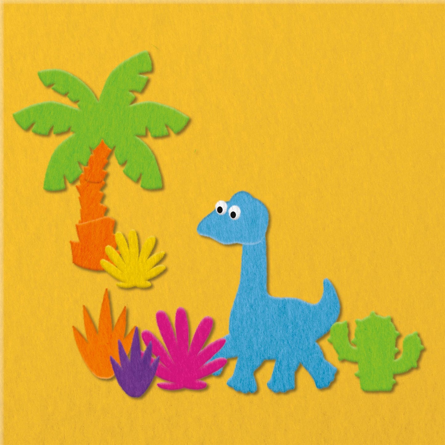 Fuzzy-Felt Dinosaur Set