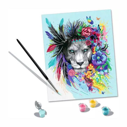 CreArt Paint by Numbers - Boho Lion