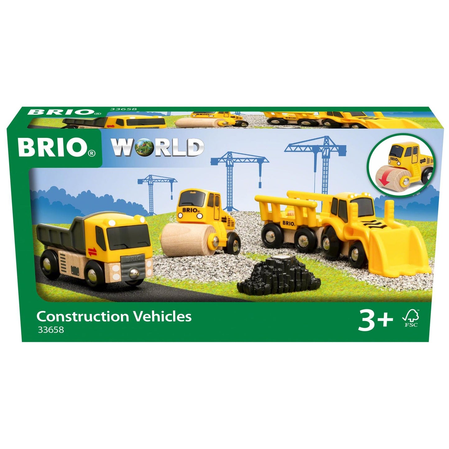 Brio World Wooden Construction Vehicles