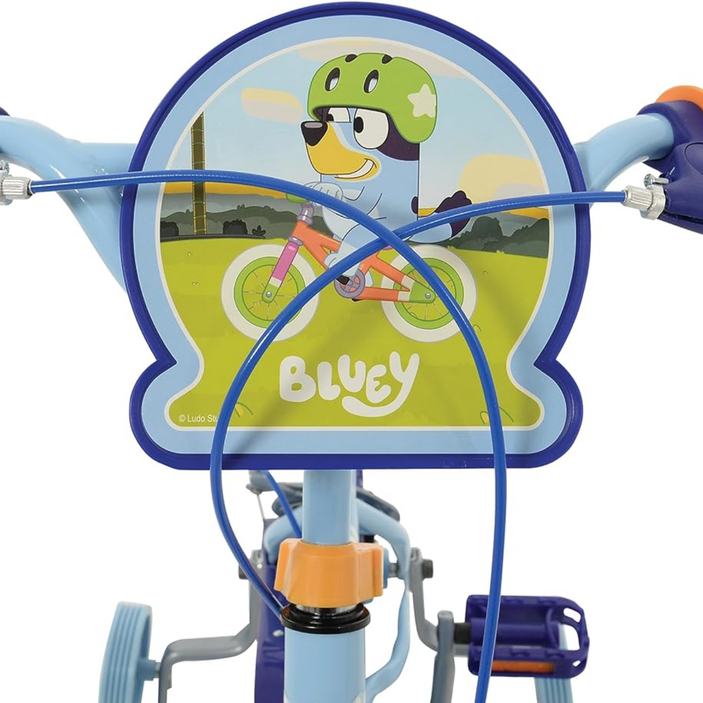 Bluey Kids Bike My First Bicycle 12" Wheel with Stabilisers Blue