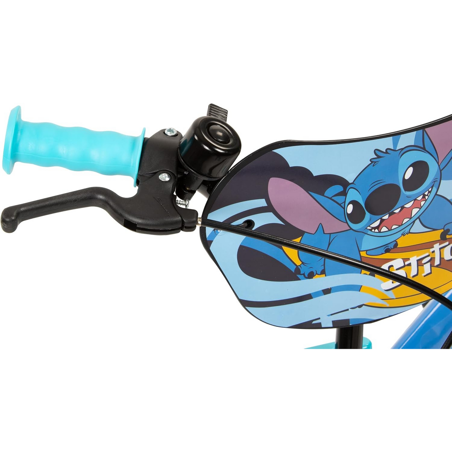 Toimsa Disney Stitch 14 inch Bicycle with training wheel stabilisers