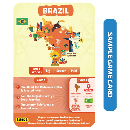 Skillmatics Guess in 10: Countries Of The World Trivia Card Game