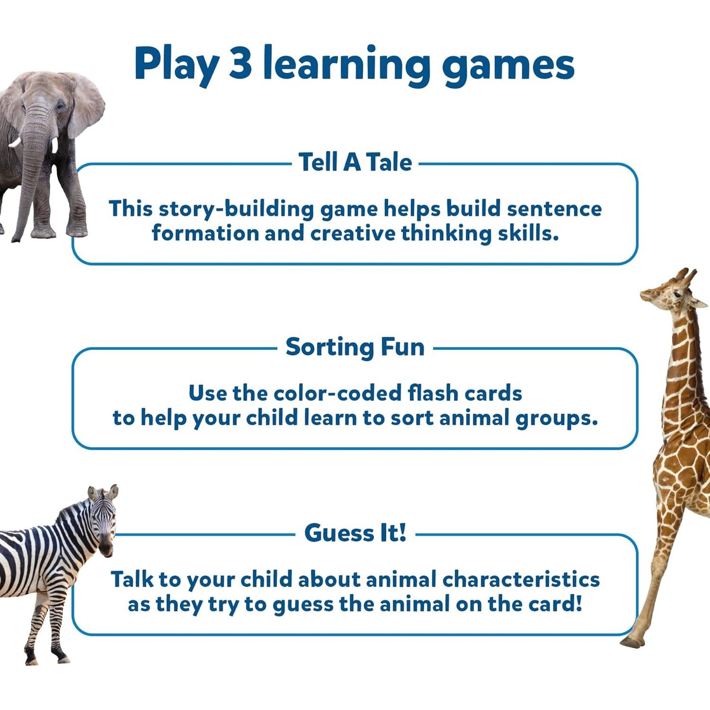 Skillmatics Flash Cards for toddlers: First 100 Animals