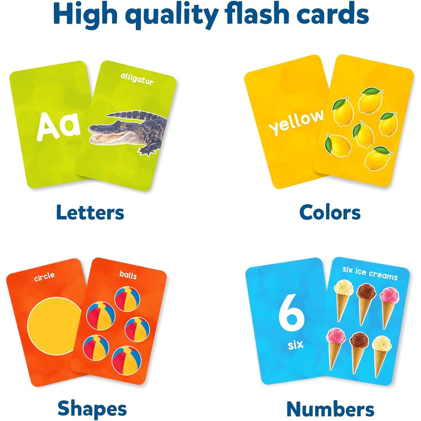 Skillmatics Flash Cards for toddlers: Letters, Numbers, Shapes & Colors